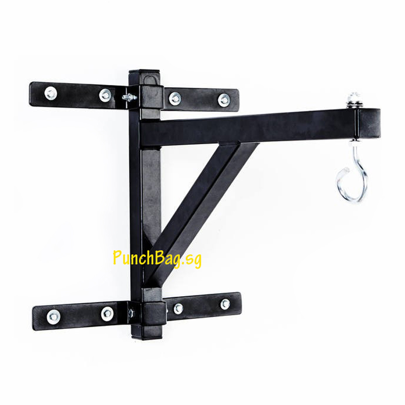 WM-40 steel punch bag wall mount bracket with six anchor points and integrated chin-up bar